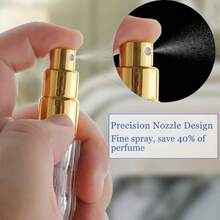 2026 Portable Dispensing Bottle6 Pcs Travel Perfume Bottle Refillable 5ML Cologne Perfume Atomizer Empty Mini Portable Spray Bottle For Wom M Outgoing Travel Accories - 金色 銀色 紅色 粉紅色 黑色 藍色 - 查看 4