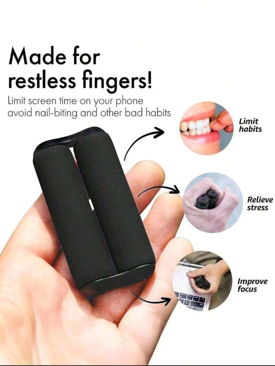 1pc Stress Relief Roller Toy, Fidget Toy, Helps Relieve Anxiety And Improve Focus, Compact And Portable, Ideal Stress Relief Toy For Office And Travel, Suitable For Girls, Boys, Sensory Entertainment, Also A Great Gift For Girls, Can Be Used For Girls Games, Boys Games, Party Games, Party Favors, Holiday Gifts, Birthday Gifts, Party Favor Bag Fillers, Birthday Party Gifts, Fun Gifts. - Multicolor - View 1