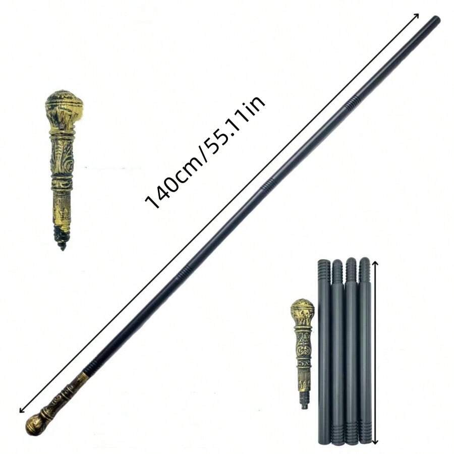 1pc Halloween Cosplay Scepter Wand Prop, Egyptian Pharaoh Snake Head Scepter, King Scepter, Wizard Magic Wand