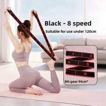 1 pieza Banda de resistencia para piernas y glúteos con diseño de bucle, bandas de ejercicio elásticas para entrenamientos en casa, entrenamiento muscular, estiramiento y yoga, 3 niveles de bandas de resistencia - Multicolor - Ver 14