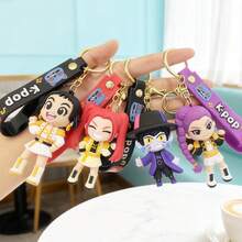 1pc New KPOP Witch Hunting Girl Group Keychain Cartoon Anime 3D Figure Bag Car Pendant Small Gift - Multicolor - View 3