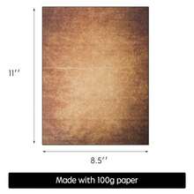 50 Pirate Scrolls Vintage Paper | Burned Edge Aged Paper | For Creating Treasure Map, Timeless Writing, Drawing, ScrapbooFKing Projects | Ink Jet And Laser Printer Friendly | 8.5 X 11 Inch (50 Sheets) - 50PACKPIRATESCROLLSPAPER - View 5
