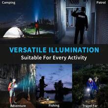 4 Leds Headlamp Flashlight Flashlight Long Focusing Range Sturdy Material For Camping Hiking Emergency Lighting - 4 đèn LED - Xem 6