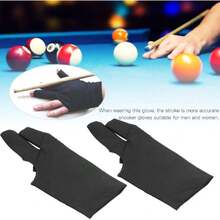 Paquete de 2 Guantes Deportivos de Billar de 3 Dedos, Mejoran la Precisión del Golpe, Agarre Antideslizante, Adecuados para Hombres y Mujeres,38913116 - Multicolor - Ver 6