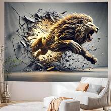 AOHMPT 3D Tapestry, 59"X51" Animal Print Poster, Lion Tapestry,Wall Art Painting For Bedroom And Living Room 59"X51" - Nhiều màu - Xem 8