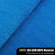 Malla Sombra para Exteriores 4x3M Sombra Toldo Reforzada Velas de Sombra Lona 90% Bloqueo de Solar UV para Jardn Piscina Patio Terraza Azul - como se muestra en la figura - Ver 5