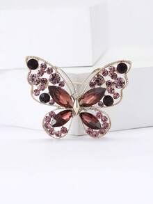 Luxury Rhinestone Butterfly Brooches - Insect Pins For Women Unisex Casual Party Jewelry Accessories / Friends Gifts Badges Decoration - Butterfly - View 8