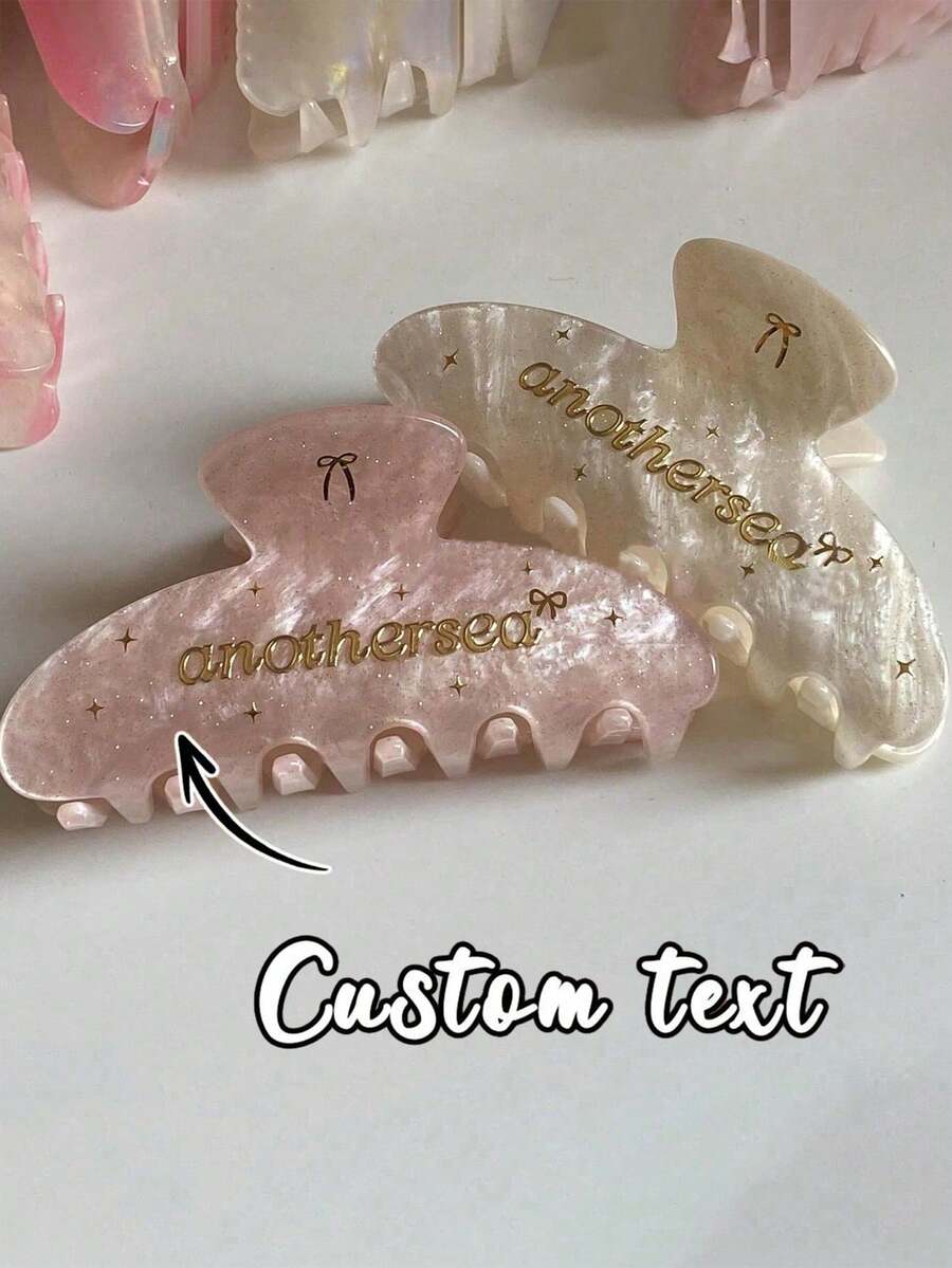 Accesorios para el cabello personalizados para bodas, pasador de cabello personalizado, pasador de cabello con nombre grabado, regalo para dama de honor - Multicolor - Ver 1