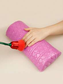 1 pieza Almohada de mano para manicura de cuero PU lavable, cojín de descanso de mano removible para arte de uñas, herramienta esencial para técnicos de uñas - Multicolor - Ver 10