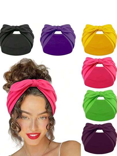 超大号女士兔耳朵发箍，可爱甜美女孩发饰，弹力蝴蝶结发带，女士蝴蝶结兔耳朵发箍，适合瑜伽/运动/户外活动，送给女性和母亲的完美礼物，旅行必备，学习用品，夏季返校季，度假，旅行配件，浴室配件