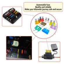 306件套标准/中型/迷你型汽车刀片式保险丝套装，带测试笔 - 通用型汽车保险丝