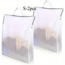 2pcs Mesh Laundry Bags, Suitable For Washing Machine, Fine Mesh Laundry Bag With Handle, Wider Side Opening Zipper Clothes Washing Bag, For Washing Clothes, Shirts, Bras, Stockings, Socks, Underwear (Multiple Sizes) - Multicolor - View 10