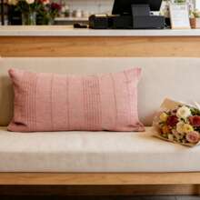 Nine-Coloured, Textured Decorative Cushion, Two Sizes 30*50cm, 4545/ Suitable For Sofas, Bedrooms And Home Accessories. - màu đỏ gạch - Xem 2