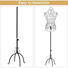 Wire Mannequin Stand Vintage Adjustable Height Dress Display Form For Display - Default - View 5