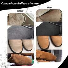 120毫升麂皮鞋护理霜，大容量麂皮染色粉，适用于翻新和染色任何颜色的仿毛皮靴子和鞋子 - 彩色 - 查看 7