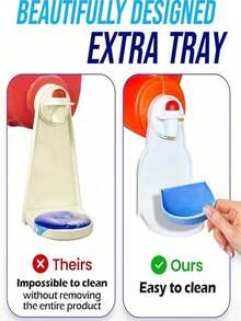 [2 Packs] Laundry Detergent Cup Holder, Detergent Drip Catcher (Upgraded Drip Tray), No More Mess Or Leaks, Grip Style UNIVERSAL FIT - Our Laundry Drip Catcher Fits All Types Of Detergent Containers And Fabric Softener Containers With A Round Dispense Button STURDY Home Bathroom Decor Bathroom Organizer Fall Decor Back To School - Multicolor - View 5