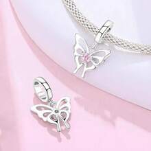 Cute Panda Animal 925 Sterling Silver Charms For Bracelets And Necklace Dangle Pendants Butterfly Elephant Dog Bead Jewelry Present For Women Family Friends-6048 - 蝴蝶魅力 - 查看 3