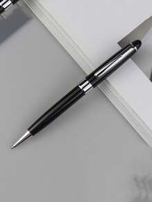 1pc Classic High-End Business Pen, Business Twist Ballpoint Pen 1.0mm Exquisite Design Black Ink Refill Rollerball Pen, Suitable For Signature Business Office Supplies For Men And Women, Luxury Black Ink VIP Client Exclusive Metal Ballpoint Pen - Multicolor - View 11