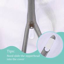 2pcs Mesh Laundry Bags, Suitable For Washing Machine, Fine Mesh Laundry Bag With Handle, Wider Side Opening Zipper Clothes Washing Bag, For Washing Clothes, Shirts, Bras, Stockings, Socks, Underwear (Multiple Sizes) - Multicolor - View 5