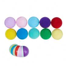 20pcs Kids Pom Pom Color Matching Toys, Improve Children's Color & Quantity Recognition, Eye-Hand Coordination, Fine Motor Skills, Sensory Early Education Learning Tools - Multicolor - View 11