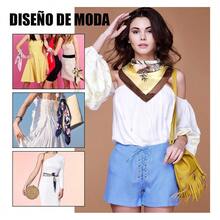 TendenciaBufanda Cuadrada Mujer Mascada Seda Pañuelo En La Cabeza,8pzCalidad premium - Multicolor - Ver 10