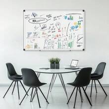 36 X 24 Inches Large Magnetic Whiteboard Dry Erase Board With Aluminum Frame Wall Mounted Reversible Horizontal Vertical Hanging White Board For Home Office School Classroom Bulletin Message Board - 1 - Xem 2