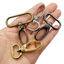 5pcs/Pack 16/20/25/32/38mm Metal Lobster Clasp, Collar Buckle, Carabiner, Belt Buckle, DIY Keychain & Bag Accessories - Multicolor - View 9