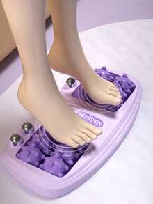 1pc Foot Massage Tool, Foot Reflexology Massager With 4 Rows Of Magnetic Beads And Rollers For Home Use - Multicolor - View 1