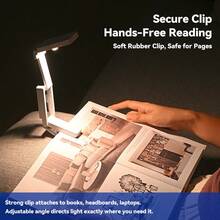 1pc Rechargeable LED Eye-Care Desk Lamp, Reading Lamp, Storage Room Night Light, USB Charging Reading Lamp - White - View 5