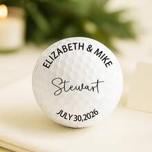 Custom Wedding Golf Balls,Custom Text,Personalized Names & Date, Bride And Groom Gift,Personalized Wedding Golf Ball Gift, Wedding Favor, Bride And Groom Golf Balls - Multicolor - View 10