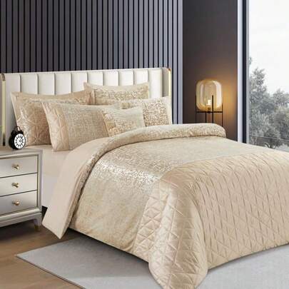 Premium Plush Duvet Cover Set - Double King Super King Sizes, Soft Breathable Luxury Bedding