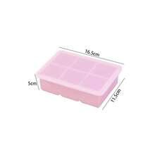 Large Silicone Ice Cube Tray With Removable Lid, Reusable, Square Ice Mold, Easy Release, Suitable For Cocktails, Whiskey, Stackable, Flexible - Multicolor - View 18
