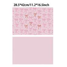 5张金色箔纸蝴蝶包装纸，粉色和金色闪光蝴蝶结，粉色包装纸，可爱蝴蝶结礼品包装，优雅少女风格礼品包装，适合生日、婴儿派对、婚礼、情人节和其他场合。 - 彩色 - 查看 9