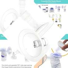 Compatible Breast Pumps Accessories for Chest Protectors, Ideal for Breastfeeding - Blanco - Ver 1