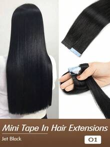 High-Quality Remy Tape In Human Hair Extensions 10pcs 12-22Inch Silky Straight | Invisible Seamless Double-Sided Skin Weft | Beginner-Friendly Easy To Wear & Reusable | Zero Shedding Long-Lasting | Portable Compact For Travel & Touch-Ups | Romantic Length & Volume | Must-Have Hairpieces For Cosplay Character Creation & Daily Fashion Looks
