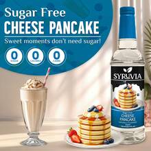 Syruvia Sugar-Free Cheese Pancake Coffee Syrup - 25.4 Fl Oz Premium Coffee Flavoring Syrup - 0 Calorie- Kosher Syrups, Gluten Free, Perfect For Drinks, Soda, Shakes, Desserts, And More. - 25.4 Fl Oz - View 2