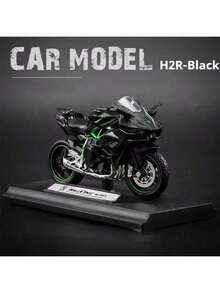 1pc Kawasaki Motorcycle Model, Lamb Motorcycle Model Toy, Rotatable Handlebars, Collectible Display Item, Perfect Gift For Motorcycle Enthusiasts, Motorcycle Collector's Toy, Office, Bedroom, Living Room, Study, Home Windowsill Desk Decor, Halloween Gift, Christmas Gift, School, Christmas Decoration, Toy - Multicolor - View 2