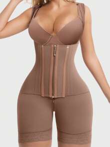 1 chiếc áo định hình cơ thể giúp thon gọn vóc dáng, áo nịt định hình sau phẫu thuật. - Rỉ Nâu - Xem 5