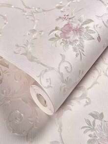 1pc Self-Adhesive Wallpaper, Warm Girl's Bedroom Wallpaper Wall Sticker, 3D Stereoscopic Wall Decal, Room Background Wall - Multicolor - View 21