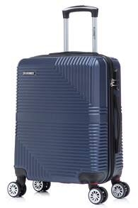 R.Leone Valigia da 1 Fino a Set 4 Trolley Rigido grande, medio, bagaglio a mano 55x40x23 cm Wizz, ITA Airways e bagaglio 45x36x20 cm in ABS 8005 - Blu - Visualizzare 27