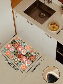 【热销！】1 件装柔软橡胶亚麻厨房地垫，3.5 毫米厚厨房地毯，美式乡村风格厨房吸水地垫，大尺寸地毯，缝边防止脱皮，吸水易清洁，亚麻表面，泡沫中间层，橡胶底部，适用于厨房地毯、厨房装饰、婚礼装饰、家居装饰、浴室地垫、玄关地垫、洗衣房地垫、走廊地毯、客厅地垫等。 - 彩色 - 查看 13