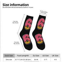 Fun Number 67 Stem Socks Men And Women The Same Six Seven Joke Design (67) Gender-Neutral Casual Socks Suitable For Parties And Daily Wear Can Be Hand-Washed Humorous Gifts Creative 67 Phobia Lovers Funny Accessories - 彩色 - 查看 11