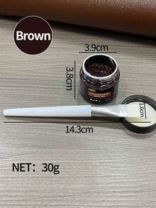 30g White Shoe Repair & Restoration, Repairs Worn, Scuffed, Peeled Areas On Leather, Heels, Sneakers, Waterproof & Non-Fading, Includes Application Brush