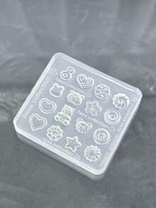 Beautizon Nailartlab Nail Silicone Mold 3D Heart Star Flower Bear Pattern DIY Manicure Tool - Multicolor - View 4