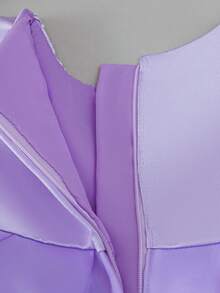 0-2 Years Old Baby Girl Purple 1st Birthday Party Dress, Elegant Flower Girl Dress, Suitable For Wedding, Birthday, Party, 100 Days Celebration, 1st Birthday, Banquet, Ball, Important Holiday Celebration - Purple - View 8