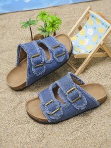 XfxfComfortable Tassel Sandals For Children In Spring And Summer 2026, Suitable For Boys And Girls Aged 3-12 To Wear At Home/School/Parties/Beaches - Blue - View 6