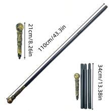 1pc Halloween Cosplay Scepter Wand Prop, Egyptian Pharaoh Snake Head Scepter, King Scepter, Wizard Magic Wand