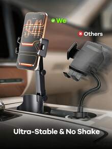 REMAX 适用于4.7-9.4英寸手机/平板电脑的杯架，多角度和高度可调，稳固防滑，适配3.3-3.75英寸杯底，360°旋转，1秒安装，可伸缩车载配件 - TS03-C46 黑色 - 查看 11