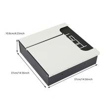 Wall Mounted Mailbox With Keys, Black & White Modern Outdoor Mail Box, Large Capacity 14x14x4 In, Modern Outdoor Mailbox, Wall Mounted Mail Box With Lock And 2 Keys, Black Or White Large Capacity Mailbox, Galvanized Steel For Porch,  Anti-Theft Lock, Rust Resistant Steel, Easy To Install, Weather Resistant - Black and White - View 6