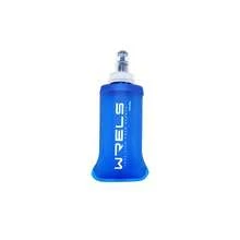 WRELS 1件裝 Fresh Blue 可折疊軟質運動水壺，輕量可收納，咬嘴設計，無異味 - 彩色 - 查看 8